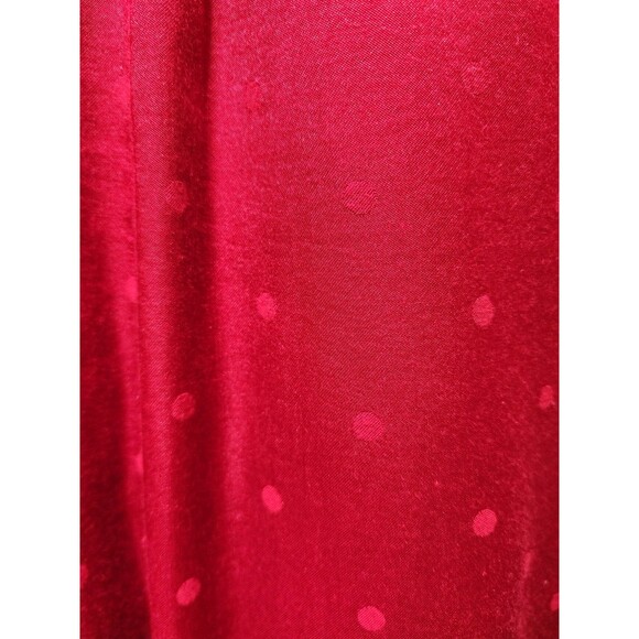 Victoria Secret XS Red Pants SleepWear Smooth Soft Polka Dot Silky Vivid Scarlet - Picture 8 of 16